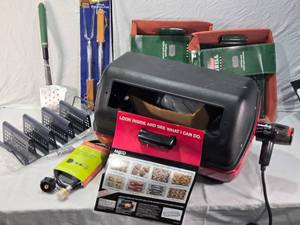 lot 248 image: NEW Meco Electric Grill Model 9309 with Accessories