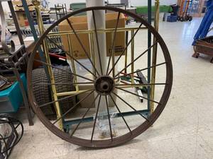 lot 13 image: Vintage Steel Wheel 48