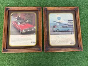lot 33 image: Framed Ford Advertising