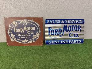 lot 43 image: Ford Motor Co Metal Signs