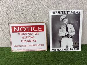 lot 83 image: Metal Novelty Signs