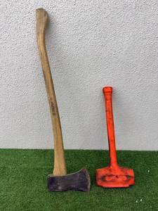 lot 89 image: Axe & Soft-Face Sledge Hammer