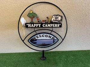 lot 109 image: Happy Campers Animated Sign With Propeller