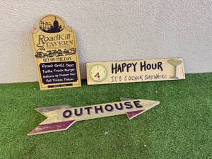 lot 111 image: Novelty Signs