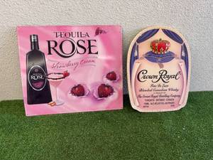 lot 160 image: Crown Royal & Tequila Rose Signs
