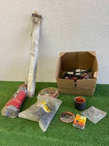 lot 168 image: Replacement Inner Tubes, Black Plastic Sheeting, Drawer Slides & Misc
