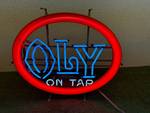 Oly on Tap Neon Sign