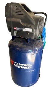 lot 6 image: Portable Electric Air Compressor with Hose and Pressure Gauges