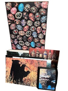 lot 80 image: Collection of Completed Jigsaw Puzzles Assorted Designs