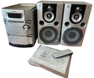 lot 103 image: Sony CMT-HPX9 Micro HiFi Component System with Speakers and Remote