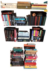 lot 144 image: Large Assorted Collection of Fiction, Mystery, Fantasy, and Reference Books