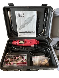 lot 167 image: Tool Shop Electronic Rotary Tool Kit with Accessories and Case