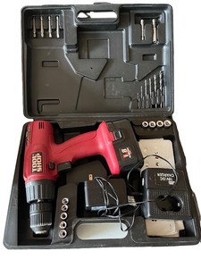 lot 169 image: Tool Shop 18V Cordless Drill Kit with Bits and Case