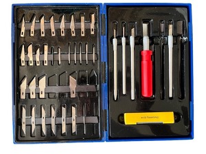 lot 174 image: Precision Hobby Knife Set with Multiple Blades and Handles