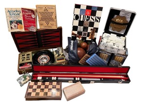 lot 187 image: Vintage Board Games, Poker, Chess, and Game Accessories