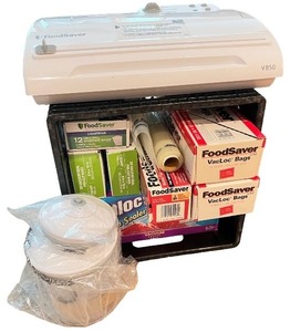 lot 198 image: FoodSaver V850 Vacuum Sealer with Bags, Rolls, and Accessories
