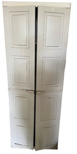 lot 203 image: Tall Plastic Storage Cabinet with Four Shelves