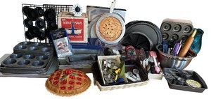 lot 226 image: Large Collection of Baking Pans, Utensils, and Kitchen Tools