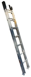 lot 238 image: Montgomery Ward Aluminum Extension Ladder
