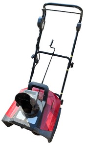 lot 247 image: Electric Single-Stage Snow Blower with Red Housing