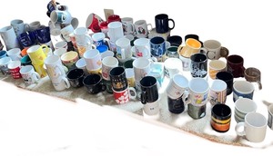 lot 255 image: Large Collection of Assorted Coffee Mugs and Cups