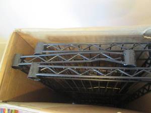 lot 32 image: HDX metal rack style utility shelf ...