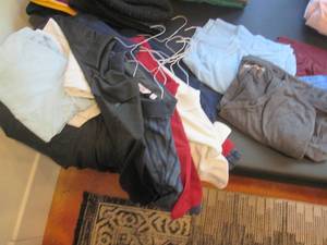 lot 58 image: Mens Brand Name XL polo tops and t...
