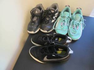 lot 55 image: 3 pair Boys Nike and Adidas basketb...
