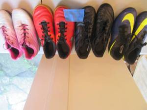 lot 79 image: Nike soccer cleat and turf shoe lot...