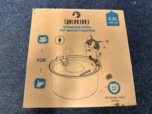 lot 34 image: Stainless Steel Pet Water Fountain