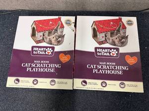 lot 38 image: 2 Cat Scratching Playhouses