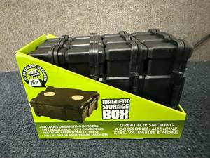 lot 62 image: 4 Pack of Magnetic Storage Boxes