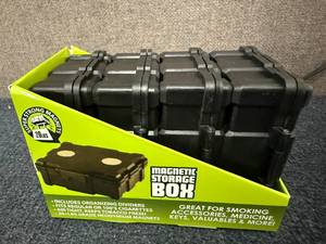 lot 63 image: 4 Pack of Magnetic Storage Boxes