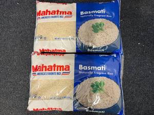 lot 125 image: 2 x 5lb Bags of Basmati Rice
