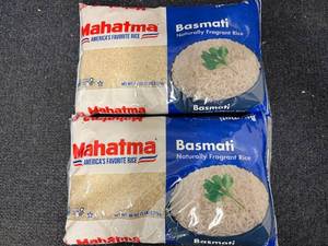 lot 126 image: 2 x 5lb Bags of Basmati Rice