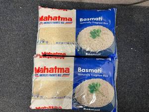 lot 129 image: 2 x 5lb Bags of Basmati Rice