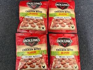 lot 182 image: 4 Bags of Jack Links Chicken Bites