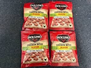 lot 184 image: 4 Bags of Jack Links Chicken Bites