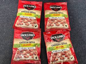lot 195 image: 4 Bags of Jack Links Chicken Bites
