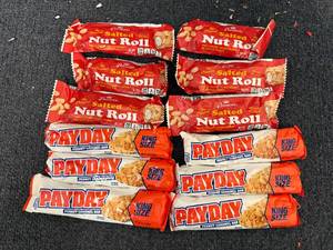 lot 227 image: Salted Nut Rolls, Payday Bars