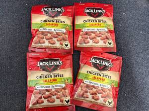 lot 186 image: 4 Bags of Jack Links Chicken Bites