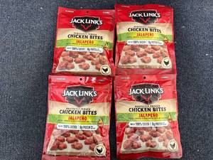 lot 208 image: 4 Bags of Jack Links Chicken Bites