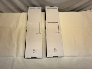 lot 17 image: 2x LED Desk Lamp-Foldable