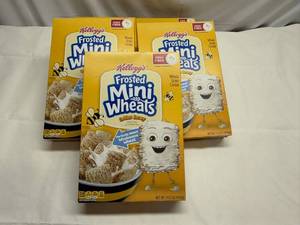 3x 14.3oz Frosted Mini Wheats-Golden Honey