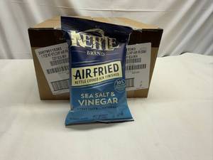 lot 34 image: 2x 6ct Kettle Air Fried Sea Salt & Vinegar Chips