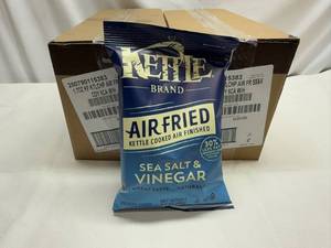 lot 37 image: 2x 6ct Kettle Air Fried Sea Salt & Vinegar Chips