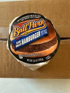 lot 340 image: 12x Ball Park Flame Grilled Hamburgers