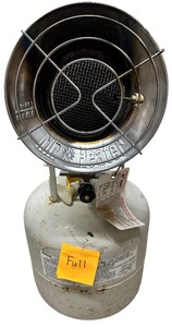 lot 070 image: Mr. Heater Single Propane Tank Top Heater with Full Propane Tank