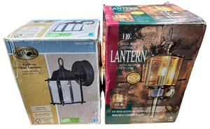 lot 069 image: Outdoor Wall Lantern Bundle (2)