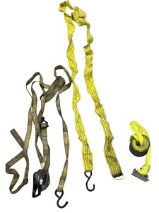 lot 114 image: Ratchet Tie Down Bundle - Yellow